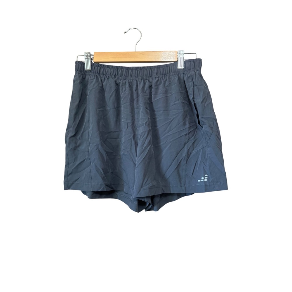 BCG Running Shorts Womens Medium Gray Excellent Elastic Waist Pockets Stretch